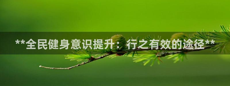 尊龙凯时ag旗舰厅试玩：**全民健身意识提升：行之有效的