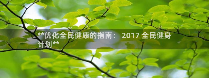 尊龙官网免费下载：**优化全民健康的指南： 2017 全