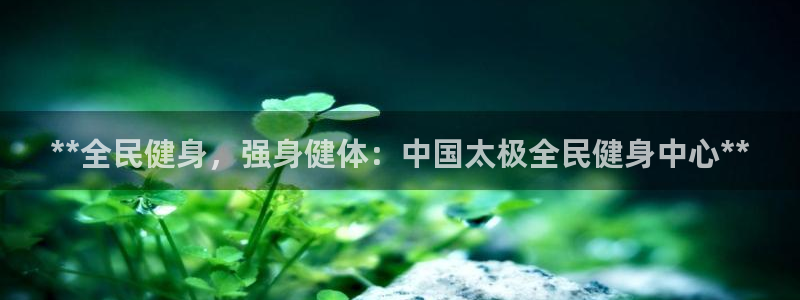 尊龙凯时美金能提取吗：**全民健身，强身健体：中国太极全