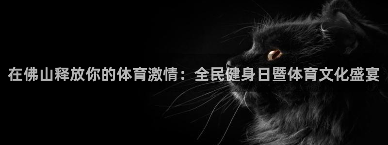 尊龙长相评价：在佛山释放你的体育激情：全民健身日暨体育文